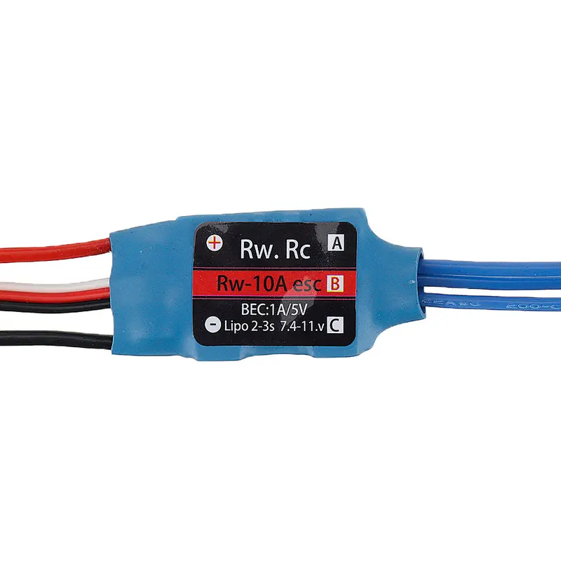 Rw.Rc 10A Brushless Esc 5V1a Bec 2S 3S For Rc Models Fixed Wing Airplane Drone 1
