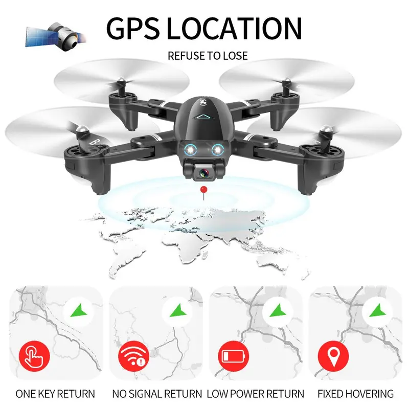 S167 Gps Drone With Camera 5G Rc Quadcopter Drone 4K Wifi Fpv Foldable Off-Point Flying Gesture Photos Video Helicopter Toy 2