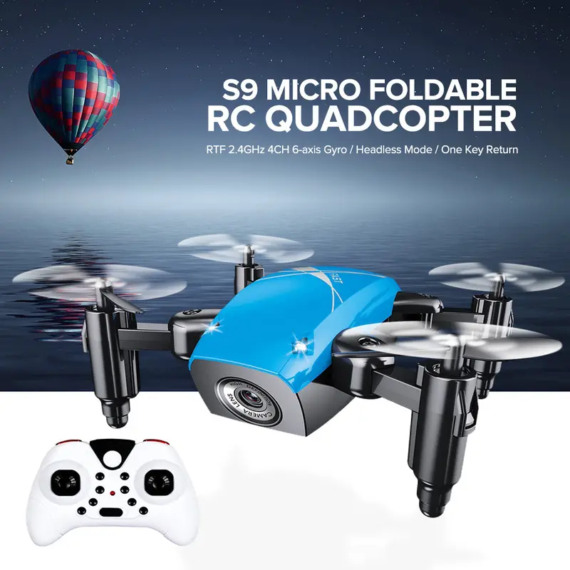 S9hw Mini Drone With Camera S9 No Camera Rc Quadcopter Foldable Drones Altitude Hold Rc Quadcopter Wifi Fpv Pocket Dron Vs Cx10w 1