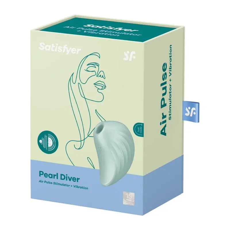 Satisfyer Pearl Diver Air Pulse Simulator Mint. 1