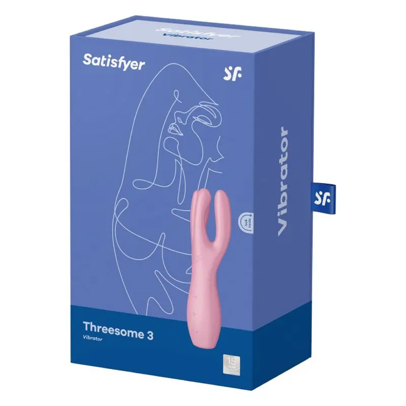 Satisfyer Threesome 3 Layon Vibrator Pink. 1