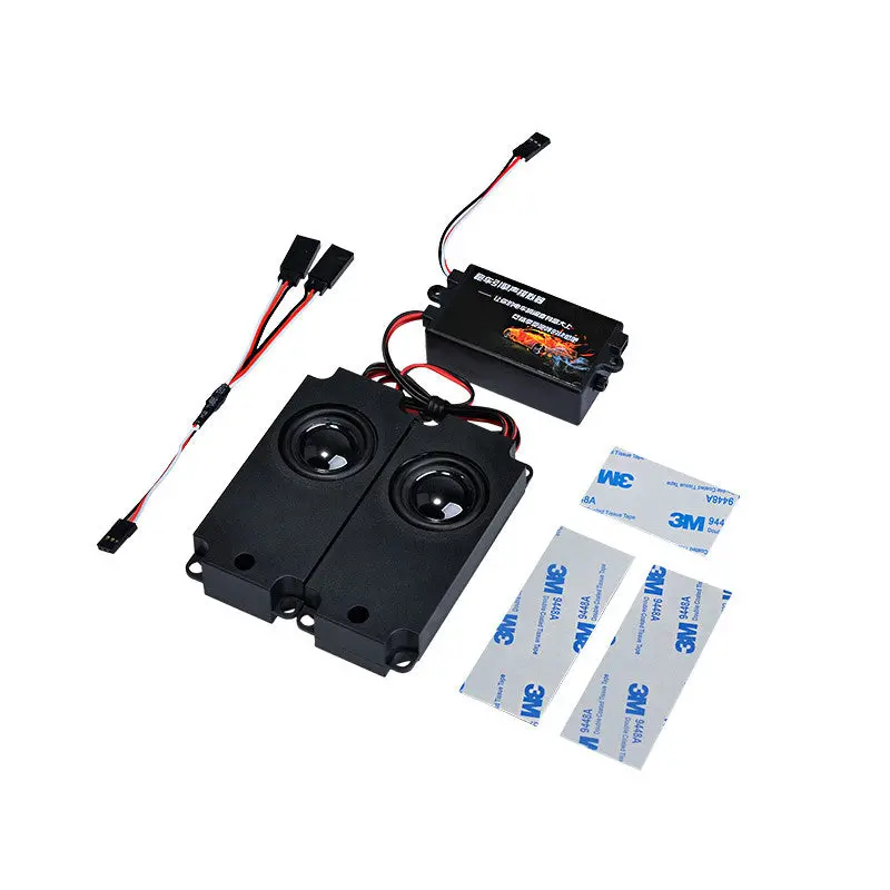 Second Generation Cool Gas Linkage Groups Engine Static Simulator With 1/2 Speakers For Rc Car Parts 1