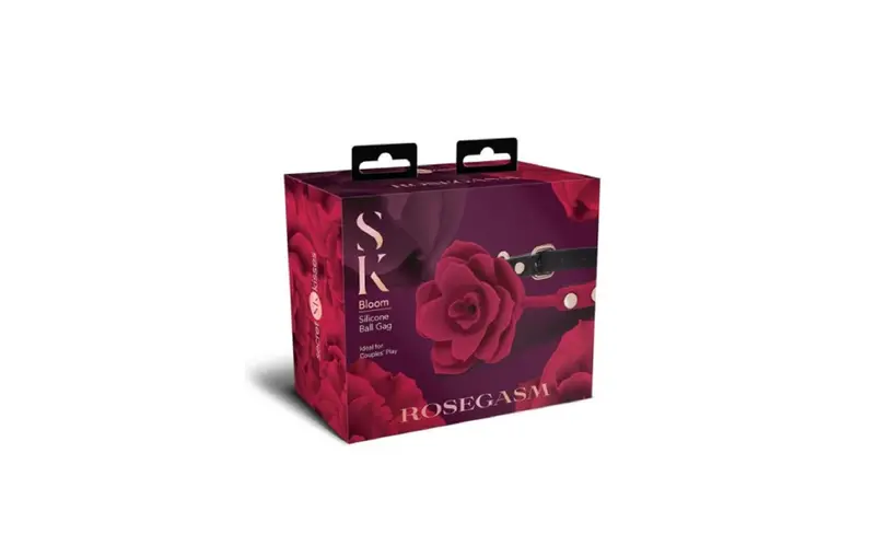 Secret Kisses Rosegasm Bloom Silicone Gag. 1