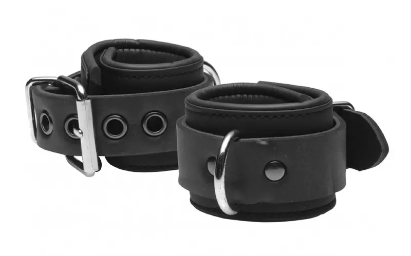 Serve Black Neoprene Buckle Cuffs. 1