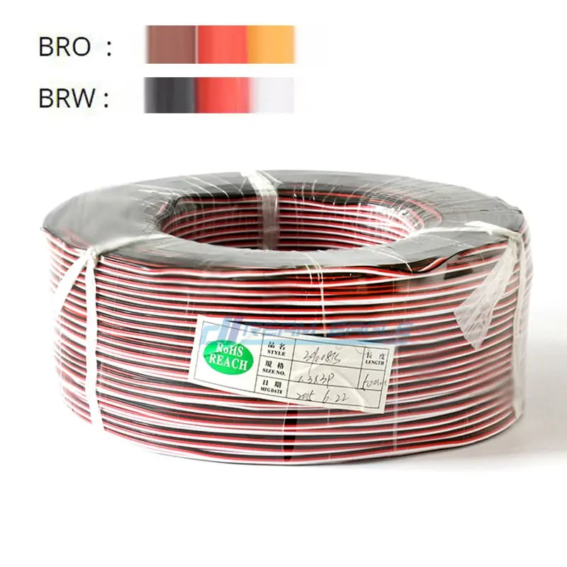 Servo Extension Cable 5/10M 22/26Awg Wire Extended Wiring 30/60 Cores Cord Lead For Rc Helicopter Drone Cars 1