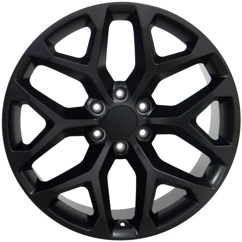 Set De Rines Negro Mate Gmc Sierra Avalanche Blazer 22X9 1