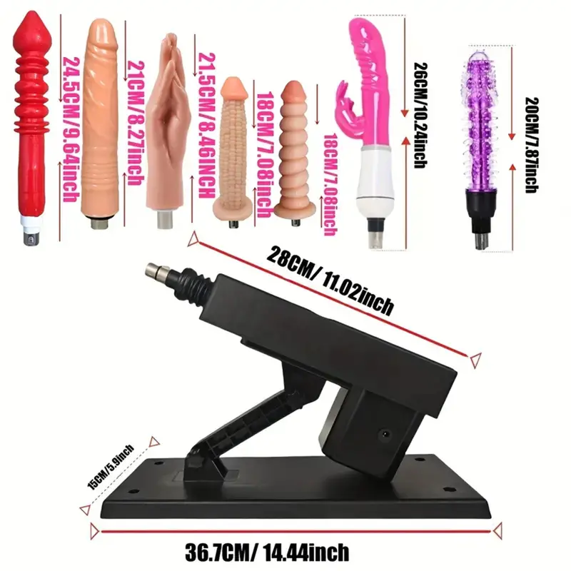 Sex Machine W Five Vibrators. 1
