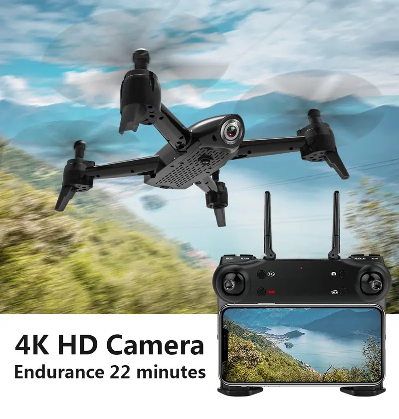 Sg106 Wifi Fpv Rc Drone With 720P Or 1080P Or 4K Hd Dual Camera Optical Flow Aerial Video Rc Quadcopter For Toys Kid Rc Dron 4