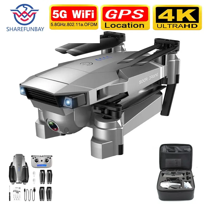Sharefunbay Sg901 / Sg907 Drone Gps Hd 4K Camera 5G Wifi Fpv Quadcopter Flight 20 Minutes Video Recording Live Drone And Camera 1