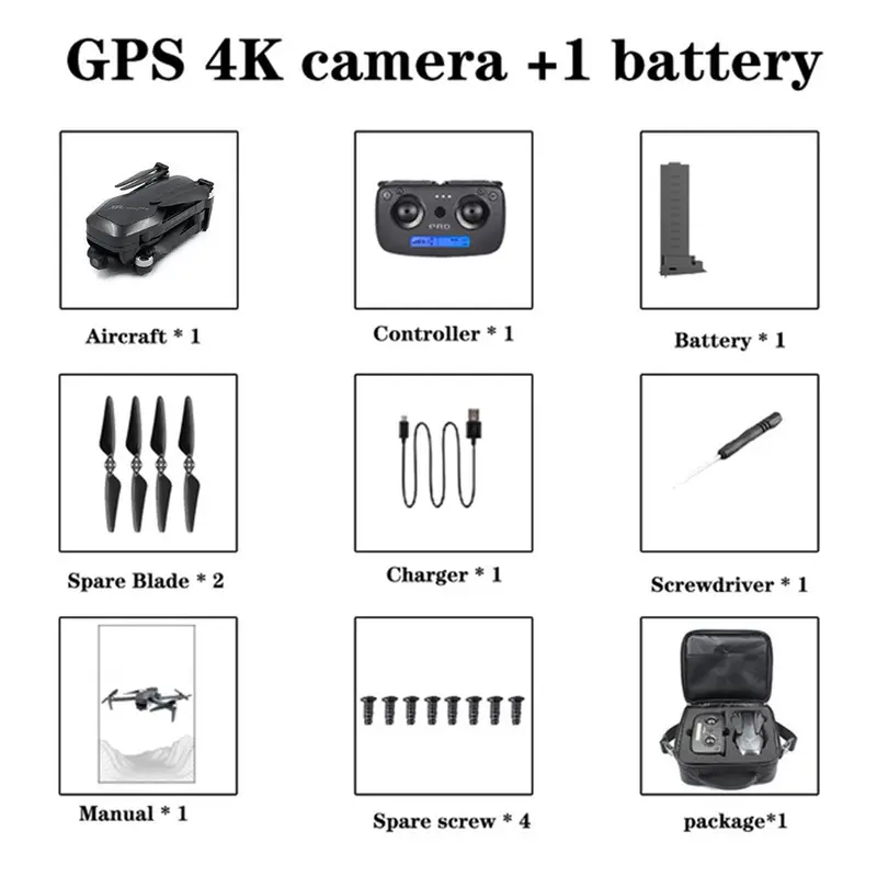 Sharefunbay Xil193 Drone Pro True Hd 4K Drone Gps 5G Wifi Two Axis Gimbal Camera Drone Flight 25 Minutes Quadcopter Vs Sg906 Pro 1