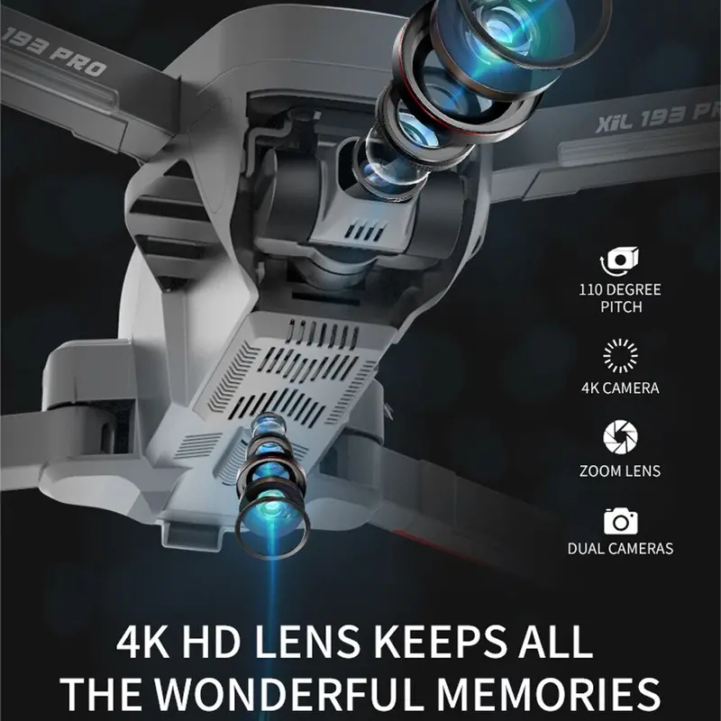 Sharefunbay Xil193 Drone Pro True Hd 4K Drone Gps 5G Wifi Two Axis Gimbal Camera Drone Flight 25 Minutes Quadcopter Vs Sg906 Pro 2