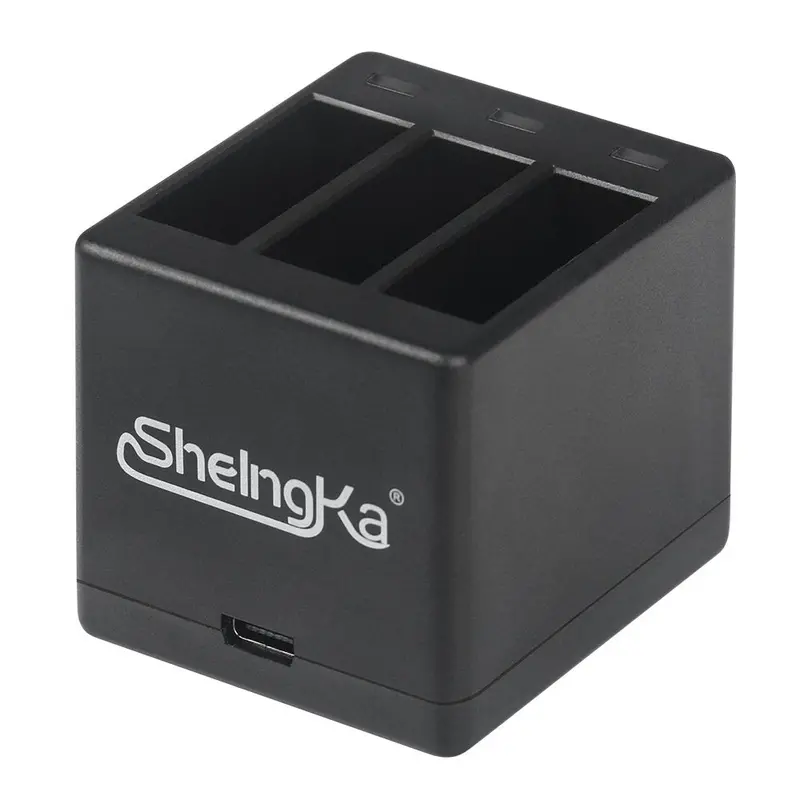 Sheingka Flw205 3-Channel Battery Charger 5V 2.1A For Gopro Hero 5 / 6 / 7 / 8 Black Fpv Camera 1