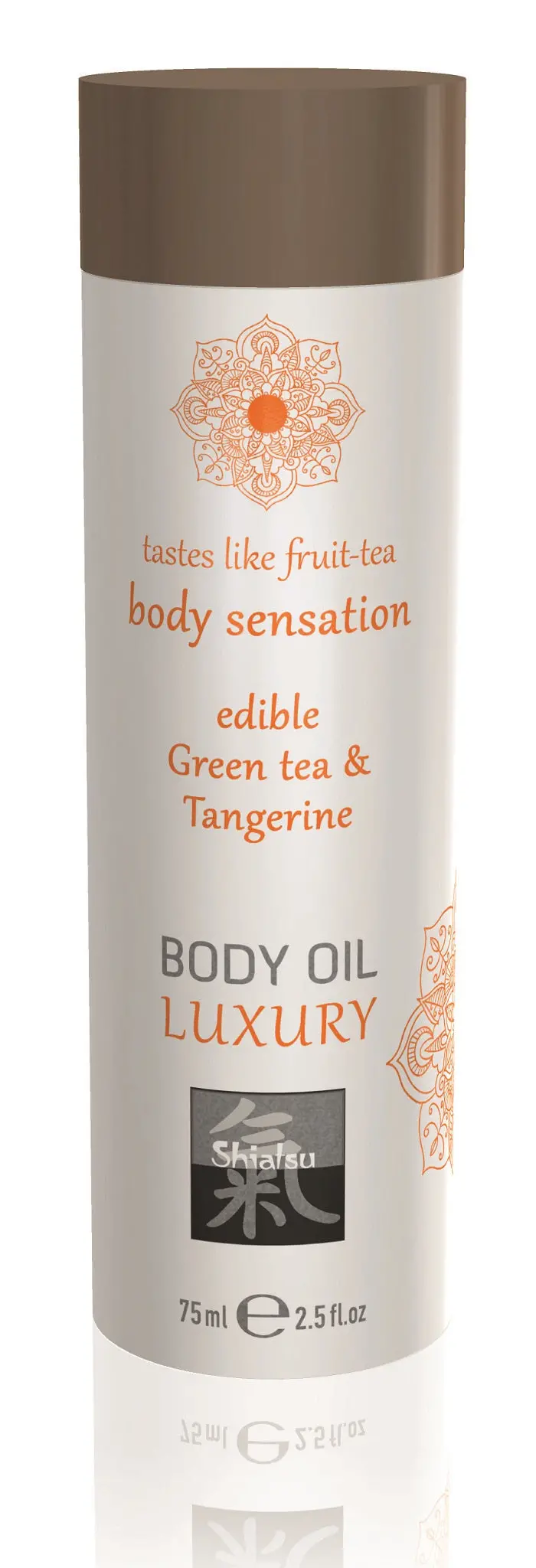 Shiatsu Luxury Body Oil Edible Green Tea And Tangerine 75Ml. 1