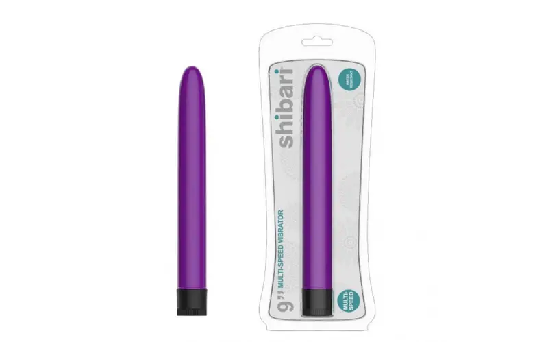 Shibari Multi-Speed Vibrator 9In Purple. 1