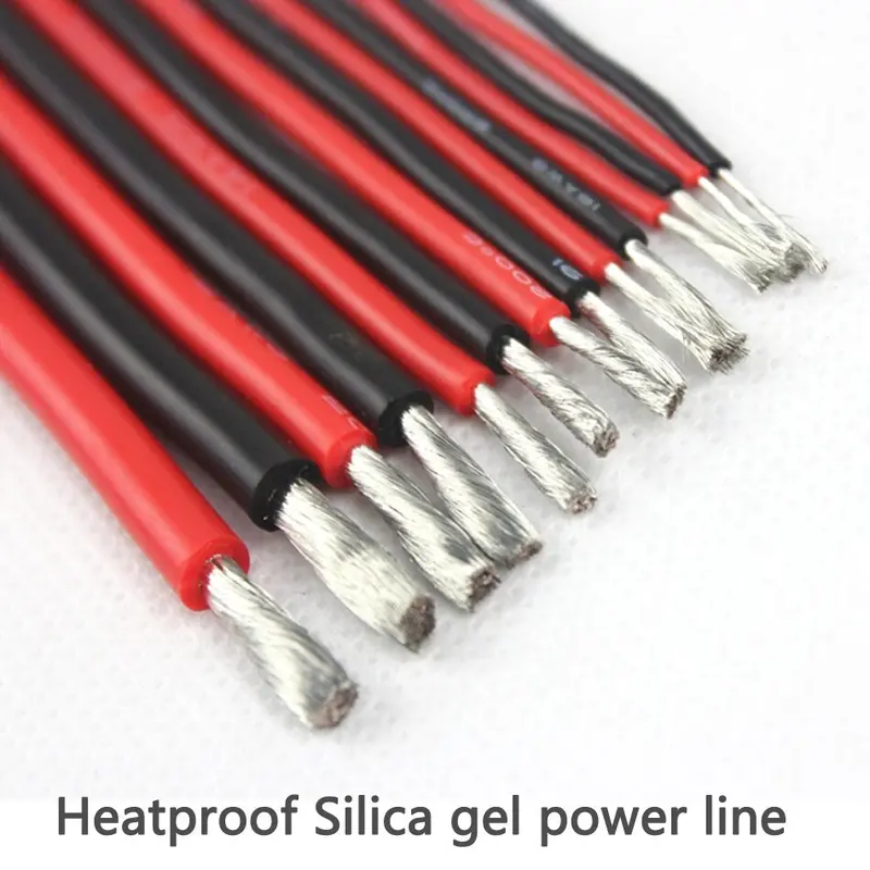 Silicon Wire 22/20/18/16/14/12/10/8/6 Awg Heatproof Soft Silicone Silica Gel Wire Cable For Rc Lipo Battery 1
