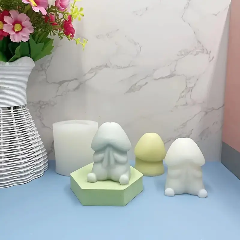 Silicone Spoof Penis Candle  Mold. 1