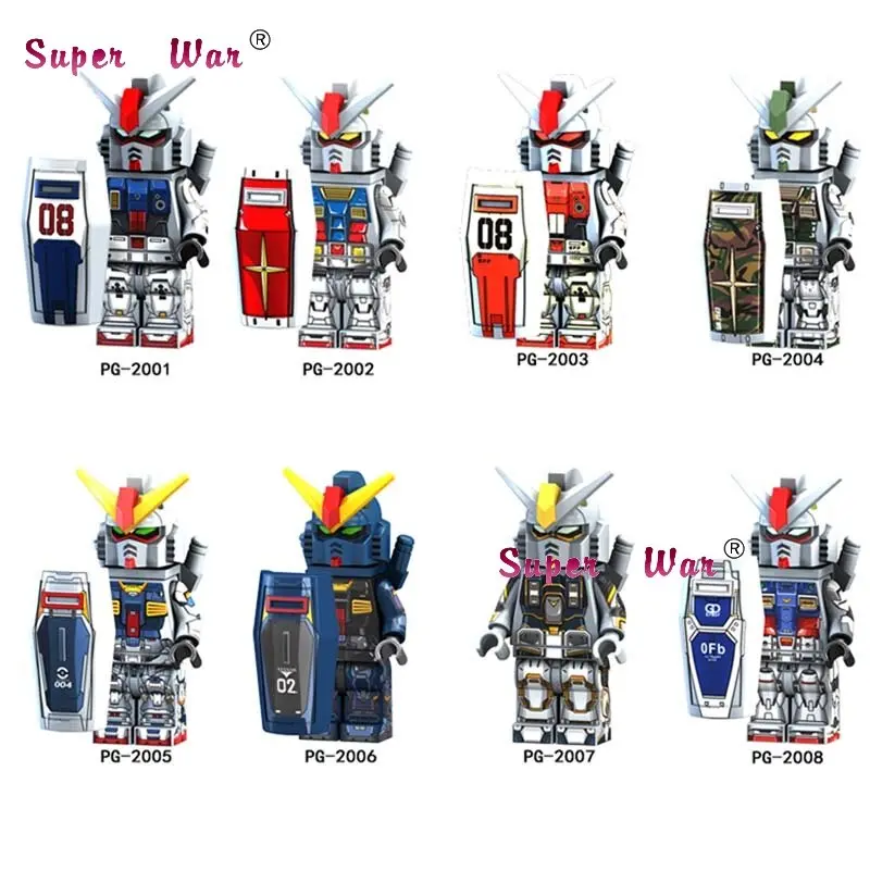 Single Super Hero Mobile Suit Seed Destiny Rx-178 Mk-11 Rx79 Rx-78-2 Building Blocks Model Bricks Toys For Children 1