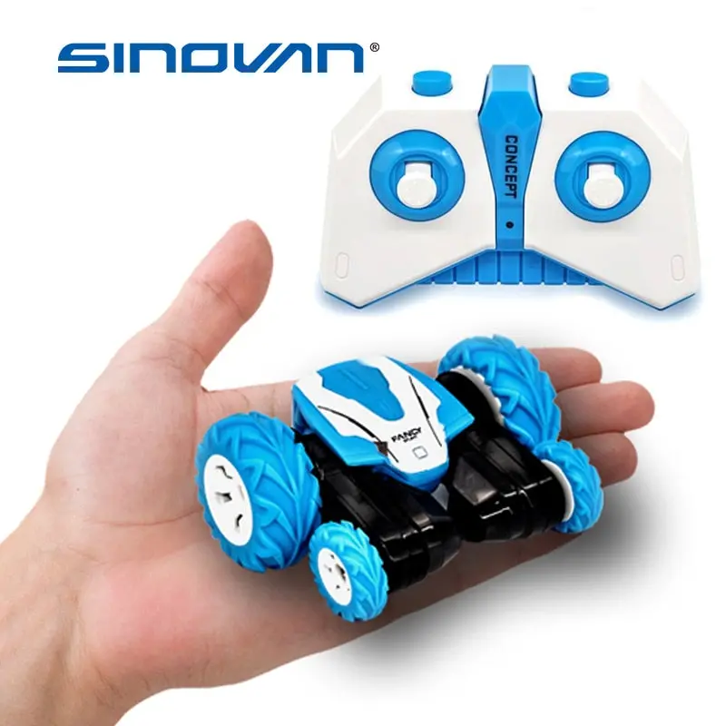 Sinovan Mini Rc Car 2.4G 4Ch Stunt Drift Deformation Buggy Rock Crawler Roll Car 360 Degree Flip Car Blue Toys For Kids 1
