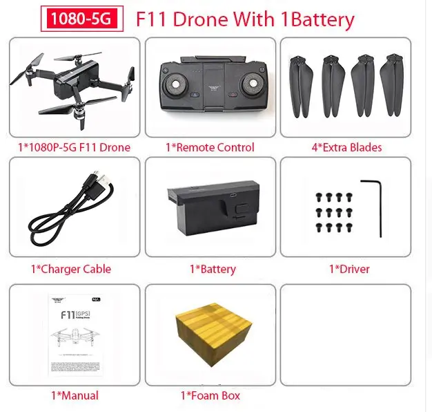 Sjrc F11 Pro Gps Drone With Wifi Fpv 1080P/2K Hd Camera F11 Brushless Quadcopter 25 Minutes Flight Time Foldable Dron Vs Sg906 7