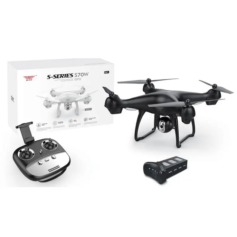 Sjrc S70w Double Gps Dynamic Follow Wifi Fpv With 1080P Wide Angle Camera Rc Drone Quadcopter 1