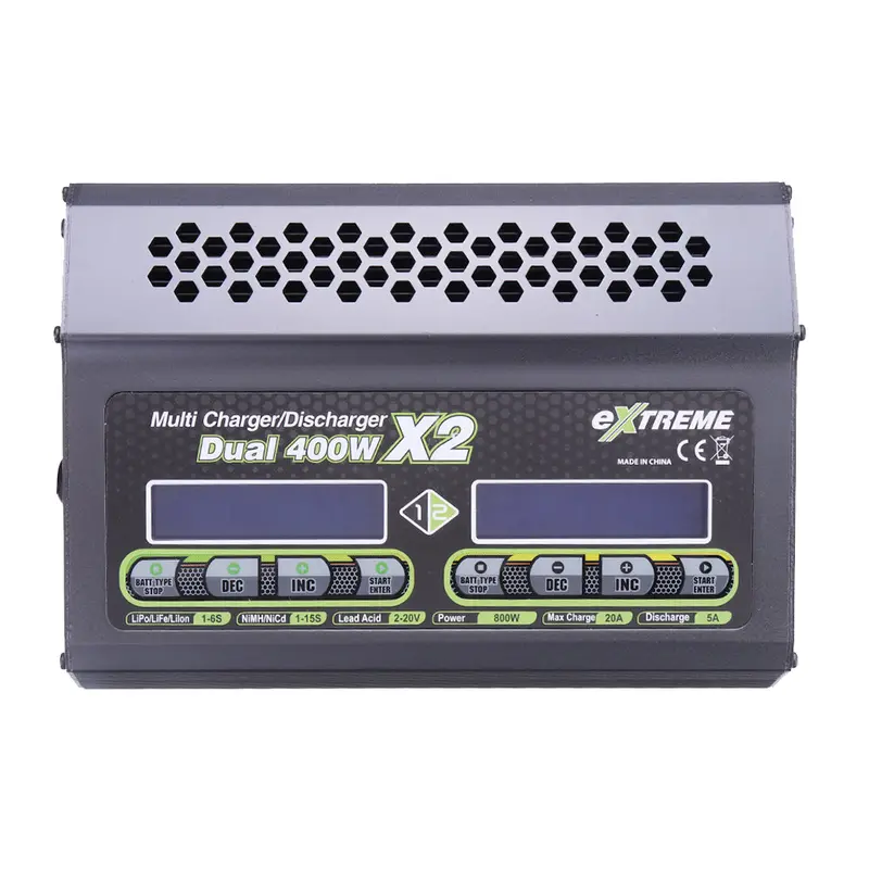 Skyrc Extreme 400Wx2 20A  Dual Dc Battery Charger Discharger For 1-6S Lipo Battery 1