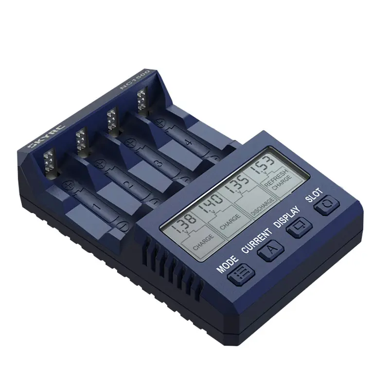 Skyrc Nc1500 5V 2.1A 4 Slots Lcd Aa/Aaa Nimh Battery Charger Discharger & Analyzer 1