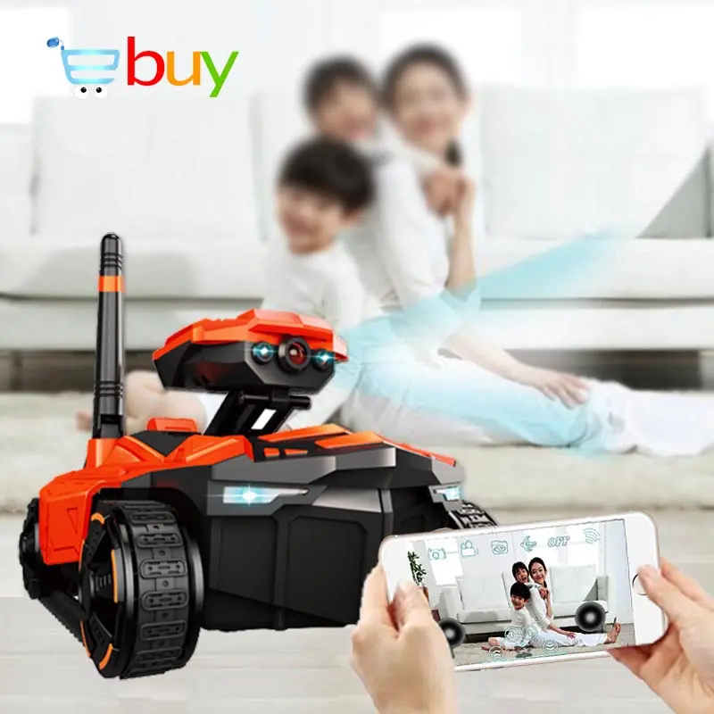 Smart Rc Tank Phone App Controlled Wifi Fpv Hd Camera Ar Pvp Battle Electric Rover Robot Remote Control Toys For Children Boys 1