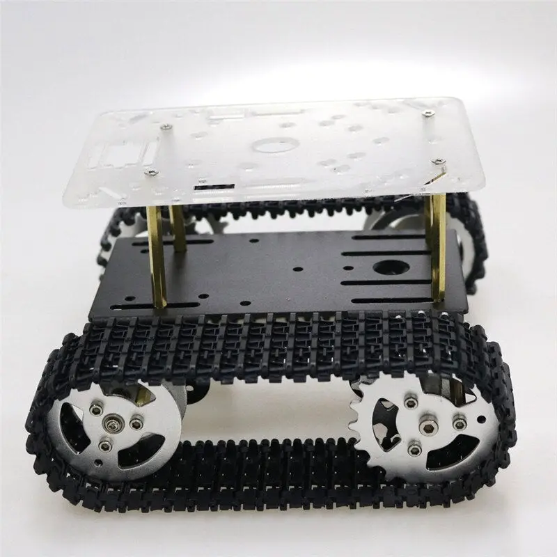 Smart Robot Tank Chassis Tracked Car Platform With 33Gb-520 Motor For Arduino Diy Robot Toy Part Mini T101 New Arrival 2018 4