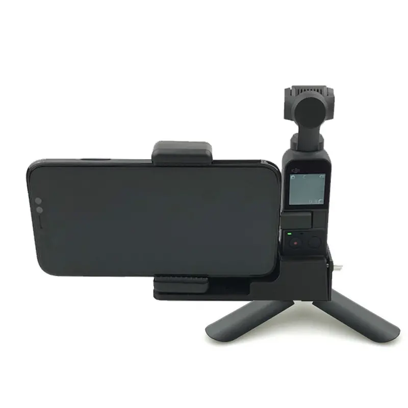 Smartphone Gopro Camera Holder Mount With Mini Tripod For Dji Osmo Pocket Handheld Gimbal Stabilizer 1