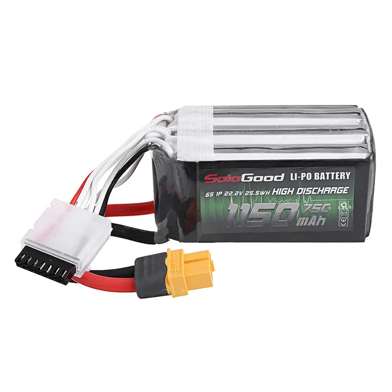 Soldgood 22.1V 1150Mah 75C 6S Lipo Battery Xt60 Plug For Rc Models Spare Parts 1