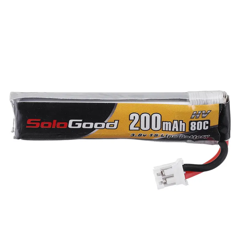 Sologood 3.8V 200Mah 80C 1S Hv 4.35V Ph2.00 Plug Lipo Battery For Emax Tinyhawk Kingkong/Ldarc Tiny 1