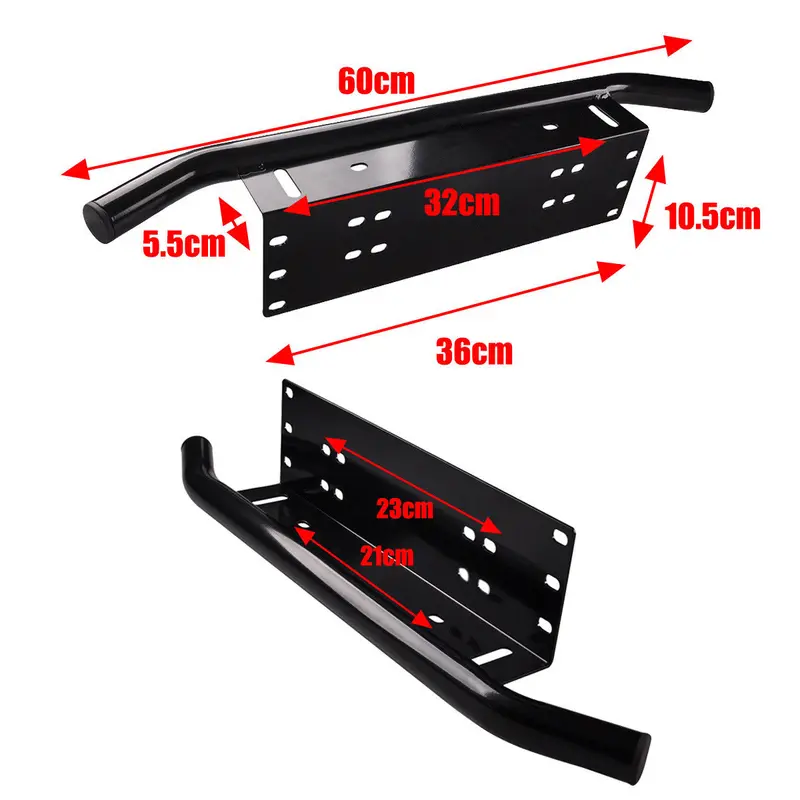 Soporte De Placa Montaje Universal Delantero Para Autos 1