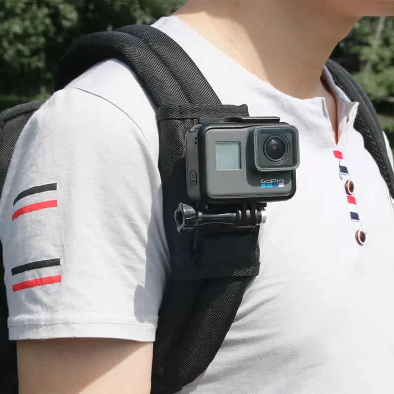 Sport Camera Backpack Clip Mount 360 Degree Rotary For Xiaomi Yi Gopro Hero6 5 4 Action Camera 1