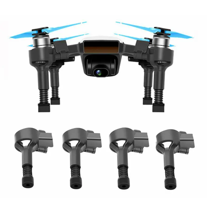 Spring Landing Gear Skid Shock Absorption Protection Guard 35Mm Heighten 4Pcs For Dji Spark Drone 1
