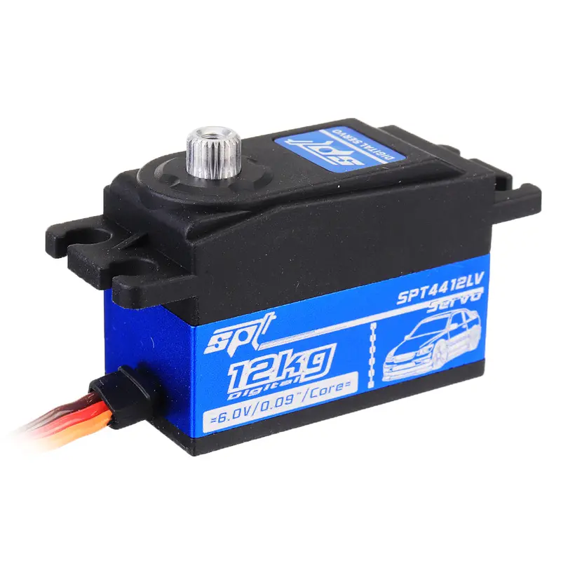 Spt Servo Spt4412lv 12Kg Digital Servo Large Torque Metal Gear Short Body For Rc Airplane Car Boat 1