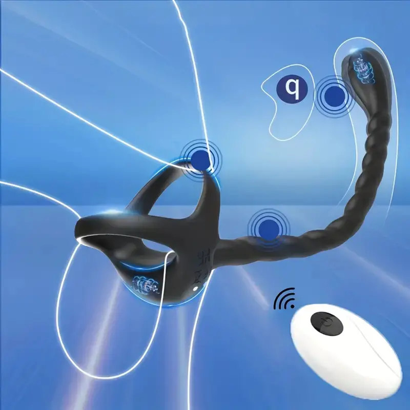 Stallion Remote Controlled Cock Ring & Pspot Stimulator. 1