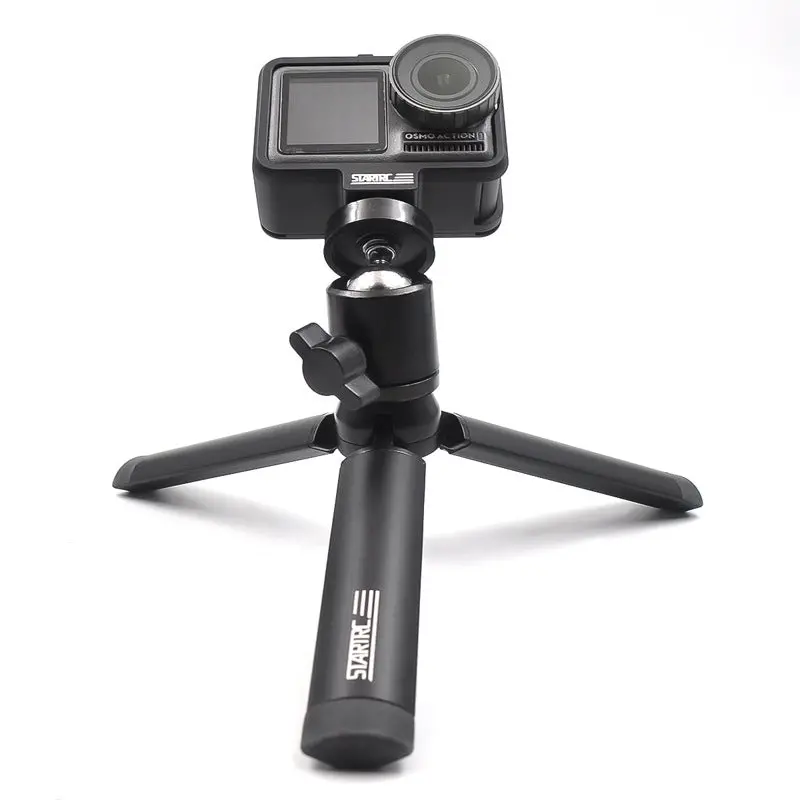 Startrc Foldable Aluminum Alloy Case Desktop Mini Handheld Tripod Easy Carry For Dji Osmo Pocket Action Camera 1