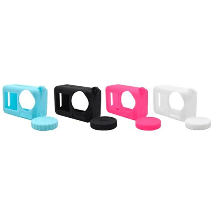 Startrc Silicone Protective Lens Cover Case Housing Neck Strap Wrist Rope For Dji Osmo Action Camera 1