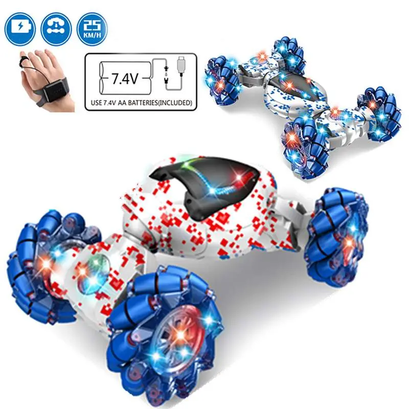 Stunt Gesture Remote Control Twisted Rc Car Off-Road Vehicle Drift Light Music Drift Dancing Double Side Driving Stunt Car Gesto 1