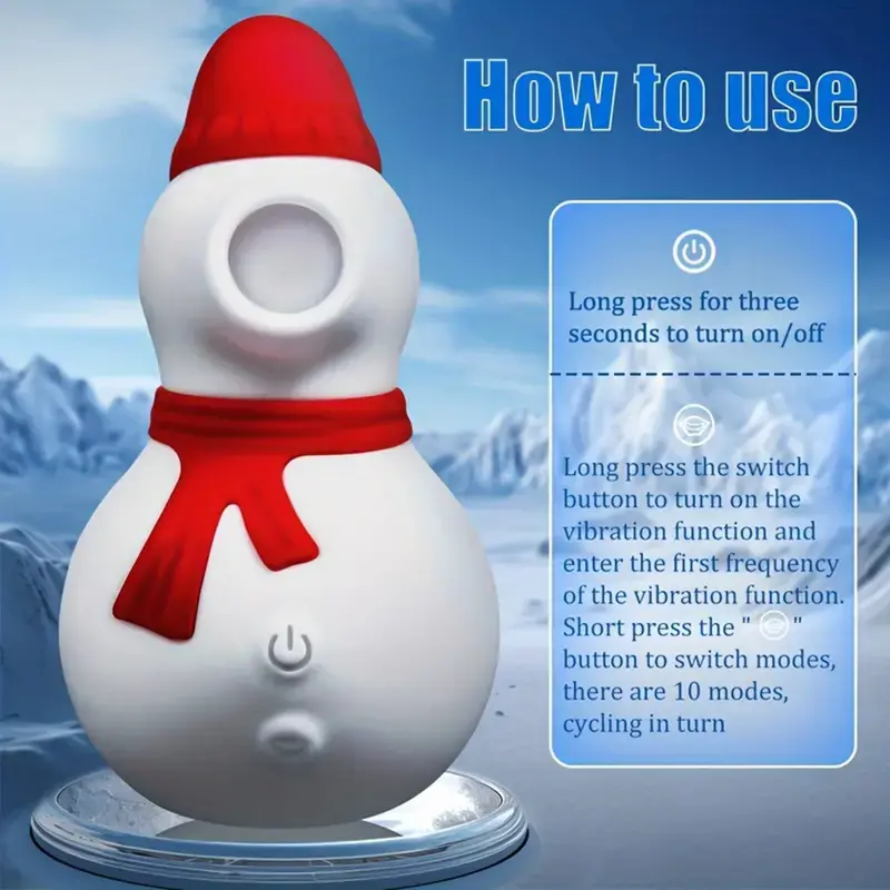 Sucking Snowman Vibrator. 1