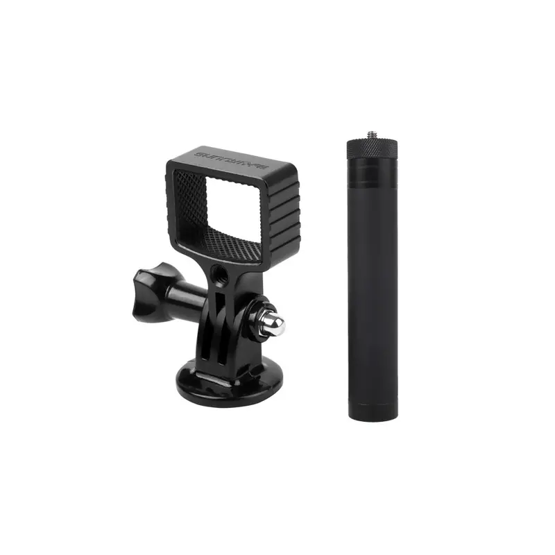 Sunnylife Osmo Pocket 1/4 Adatper Mount Gimbal With 14.8Cm-66Cm 6 Sections Extension Rod Stick For Dji Gopro Tripod Bycle Car Accessories 1