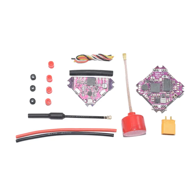 Supra-F4-12A V1.0 F4 Flight Controller Aio Osd Bec Built-In 12A Bl_S Esc & 200Mw Vtx Stack For Tinywhoop Fpv Racing Drone 1
