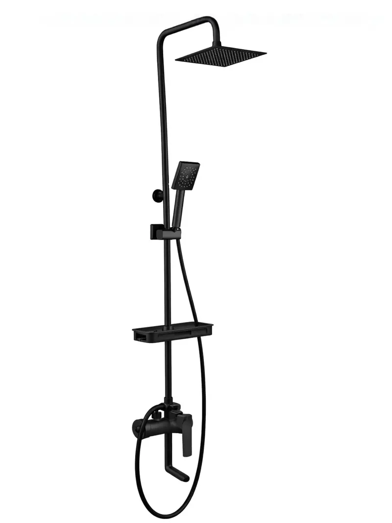 Surface Shower Faucet Set 12" Black 1