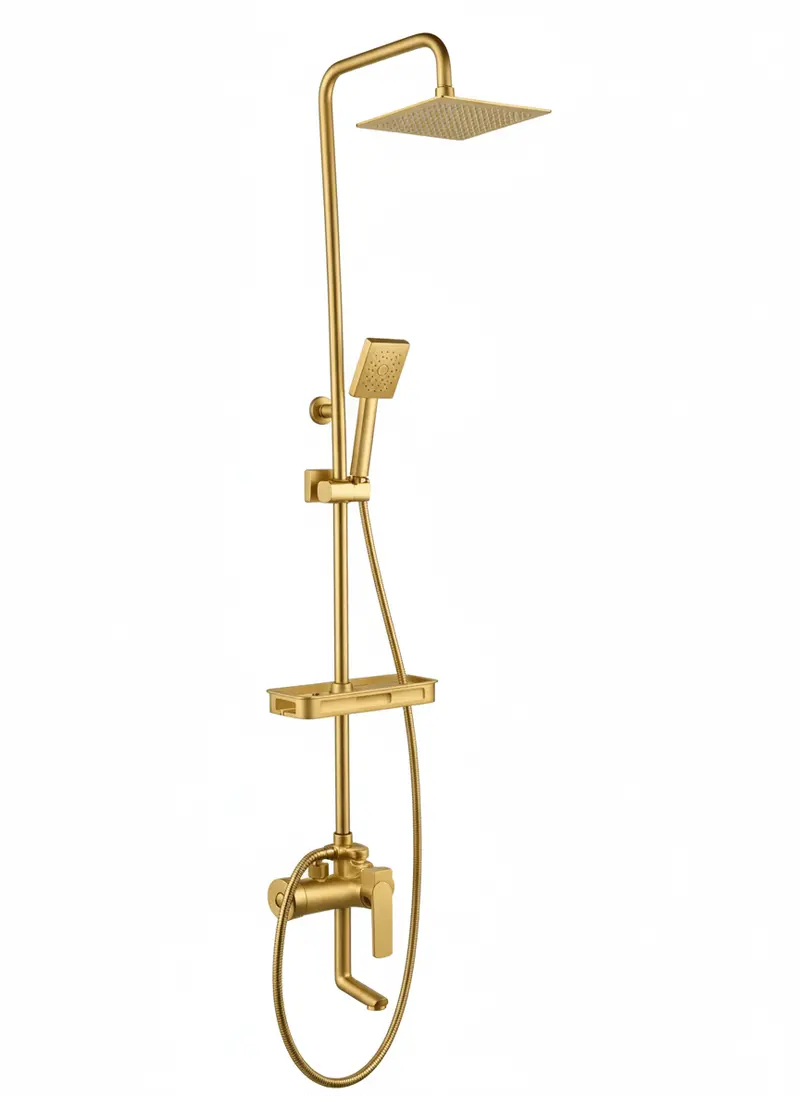 Surface Shower Faucet Set 8" Gold 1