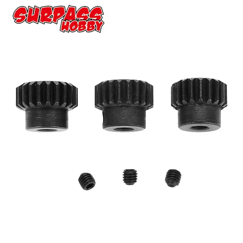 Surpass Hobby 3Pcs 48Dp 3.175Mm 13T-15T/16T-18T/ 19T-21T/21T-23T Pinion Motor Gear Combo Set For 1/10 Rc Brushed Brushless Car 1