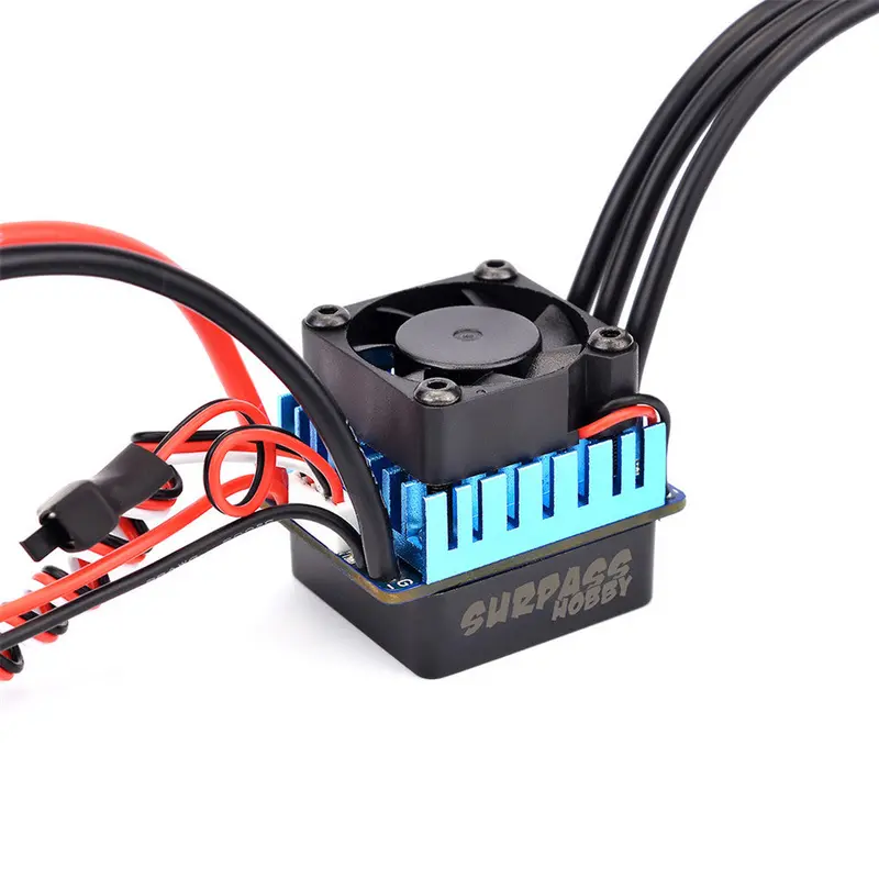 Surpass Hobby 60A Brushless Esc Partly Waterproof For 1/10 Rc Car Support 2S 3S Battery 1