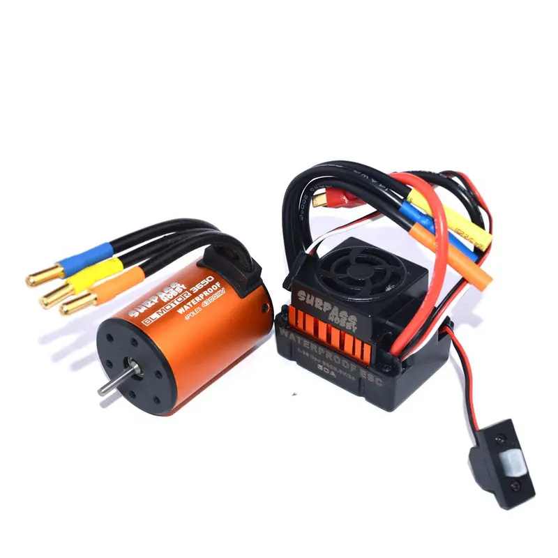 Surpass Hobby Waterproof 3650 4300Kv Brushless Rc Car Motor With 60A Esc Set For 1/10 Rc Car 1