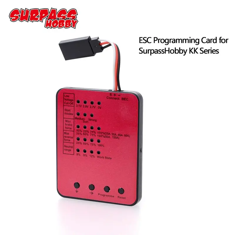 Surpasshobby Kk Esc Series Led Programing Card For Rc Car 25/35/45/60A/80A/120A/150A Esc Electronic Speed Controller 1
