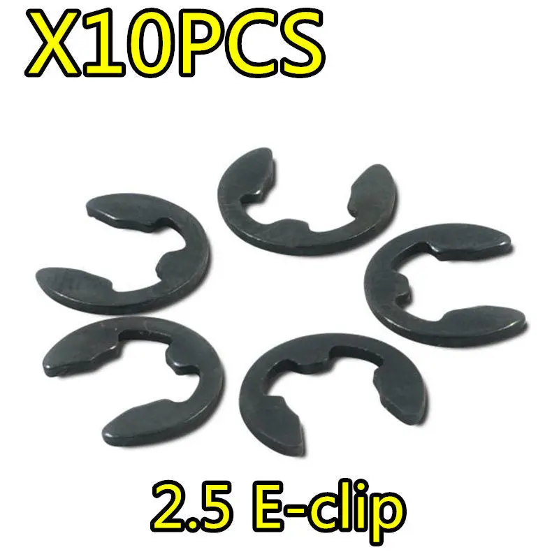 Surprise Price 10Pcs Hsp 02037 Spare Parts Hardened E-Clip 2.5 For 1/10 Rc 94122 94123 94106 94166 94155 94177 94111 94188 1