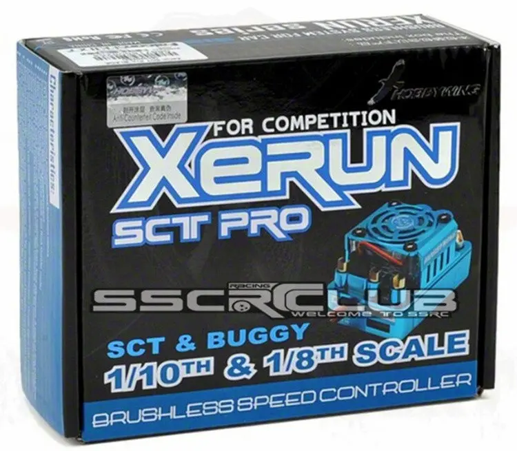Surprise Price Hobbywing Xerun Sct Pro 120A Blue Sensored Brushless Esc For 1/10 1/8 Rc Buggy Scale Truggy Monster Truck 1